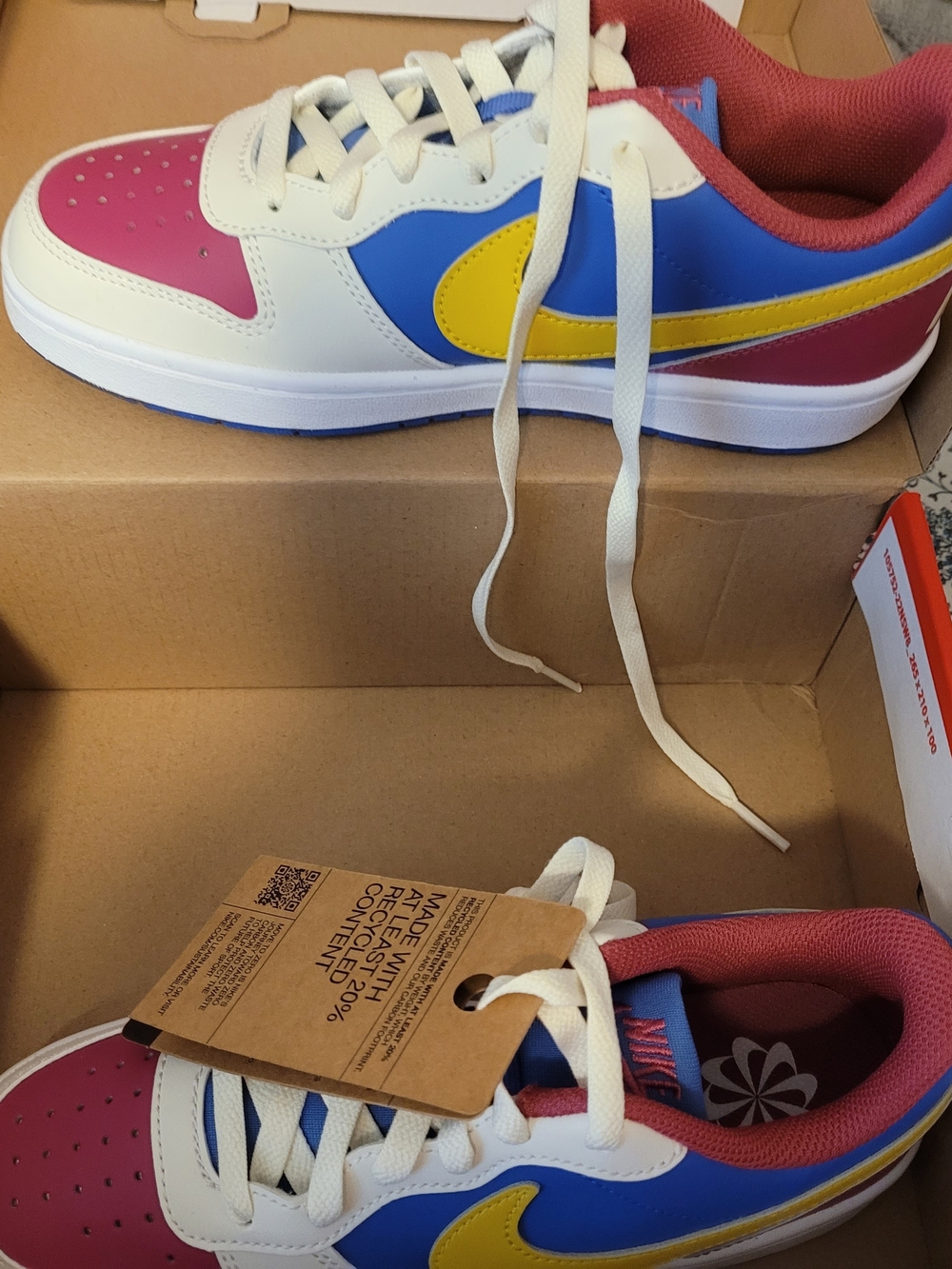 Nike Kids' Low-Top Sneakers - Multi (Pink, Blue, Yellow)